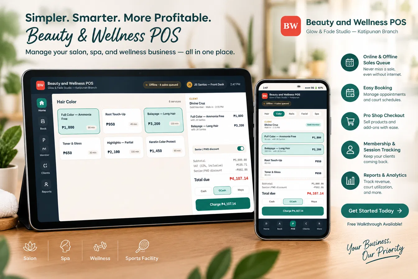 Beauty & Wellness POS System
